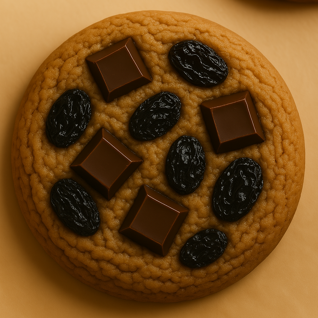 کوکی شکلات و کشمش